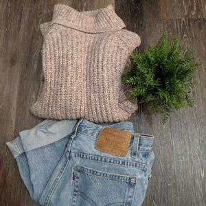 A&F mock neck sweater